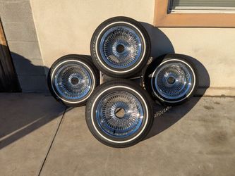 14x7 Spoke Wire Wheels 