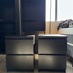 Full Bedroom Furniture Set + 2 Bookshelves — $500 OBO