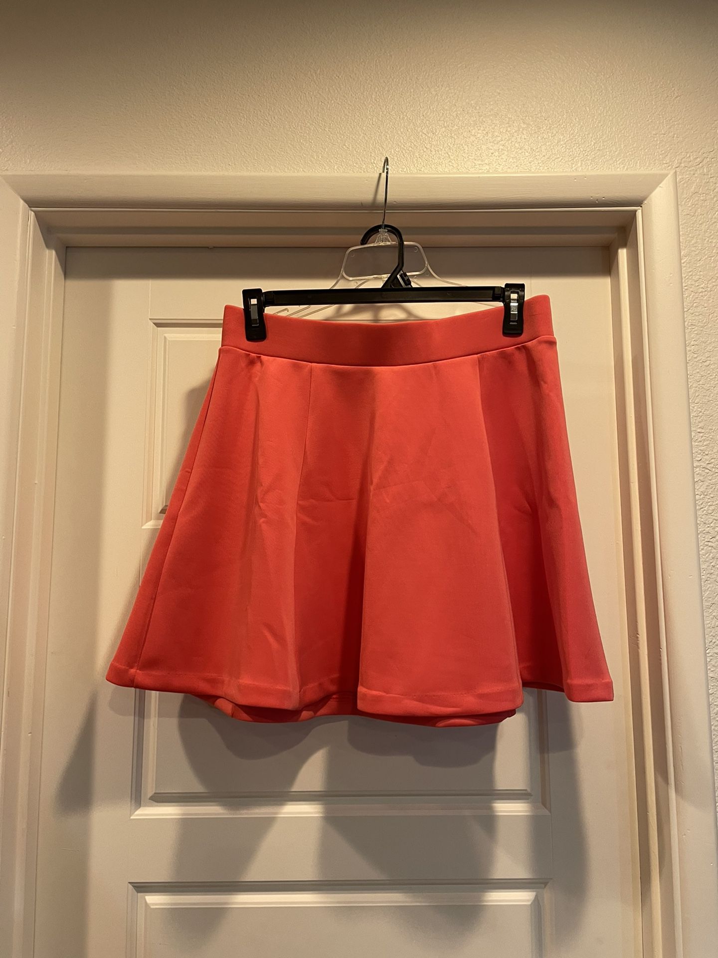 Salmon pink circle skirt size Large
