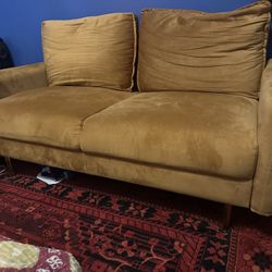 Velour Loveseat