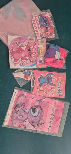 Stitch and Angel Party Supplies