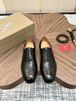 Christian Louboutin Men’s Leather Shoes With Box 2026 New 