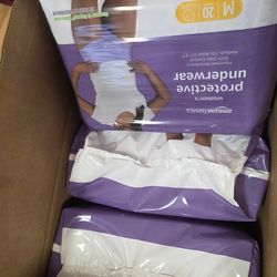 7 Packs of Women's Pullup Diapers-Medium