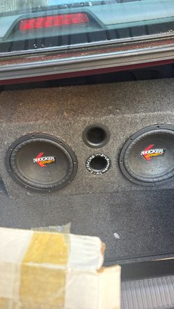 Dual 10” subwoofers with Dual Amp and wires