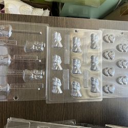 Plastic molds for cake, or chocolate - Wedding Designs