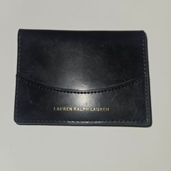 Ralph Lauren ID holder-Black Pleather