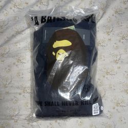 ‘A Bathing Ape’ Bape L Hoodie (All Black) Authentic!