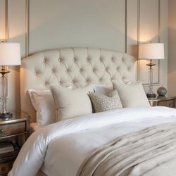 Beautiful Tufted Bed Frames Only @ Mattress & Furniture Express👍 Same Day Delivery 🚚 