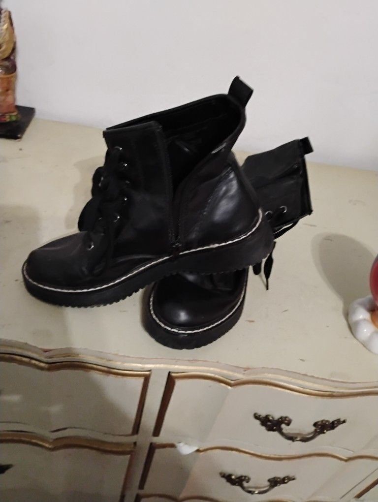 Ankle Combat boots Black 8