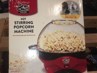 Stirring popcorn machine