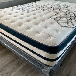 Full Siesta Comfort Europillow Top 12inch Mattress!!
