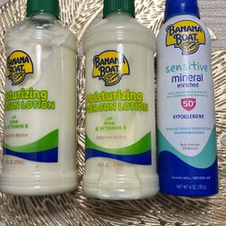 Banana Boat Sun Lotion And Sunscreen 
