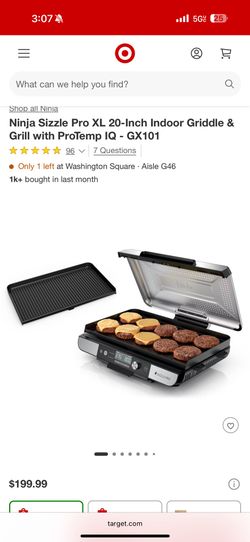 Ninja Sizzle Pro xL 20 Inch Indoor Grill 