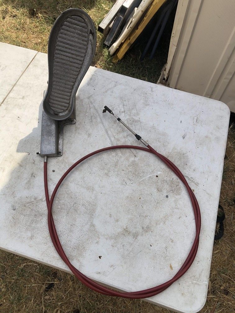 Jet Boat Throttle Pedal And Cable