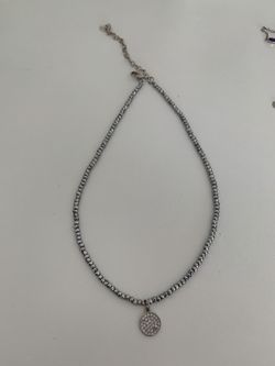 Gemstone and 925 sterling silver choker