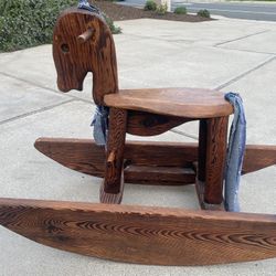 Vintage Old Handmade Rocking Chair 