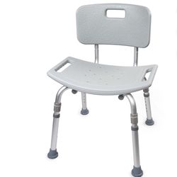 McKesson Bath Bench with Removable back shower chair,Capacity 300 lbs(136 Kg) Overall width: 19.5 inches 