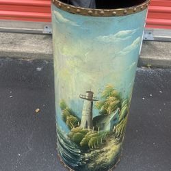 Lighthouse Theme Umbrella Holder/Trash Can