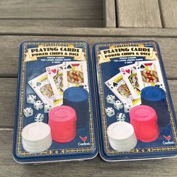 Poker chips and cards