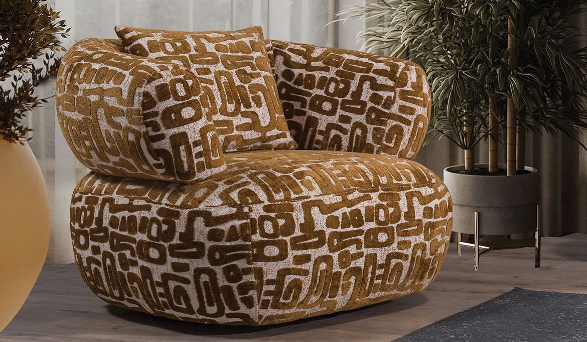 Urban Chic Lounge, Comfort Armchair, Designer Touch, Moderna Plush Seating