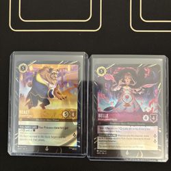 Lorcana Cards Belle And Beast Exclusive 