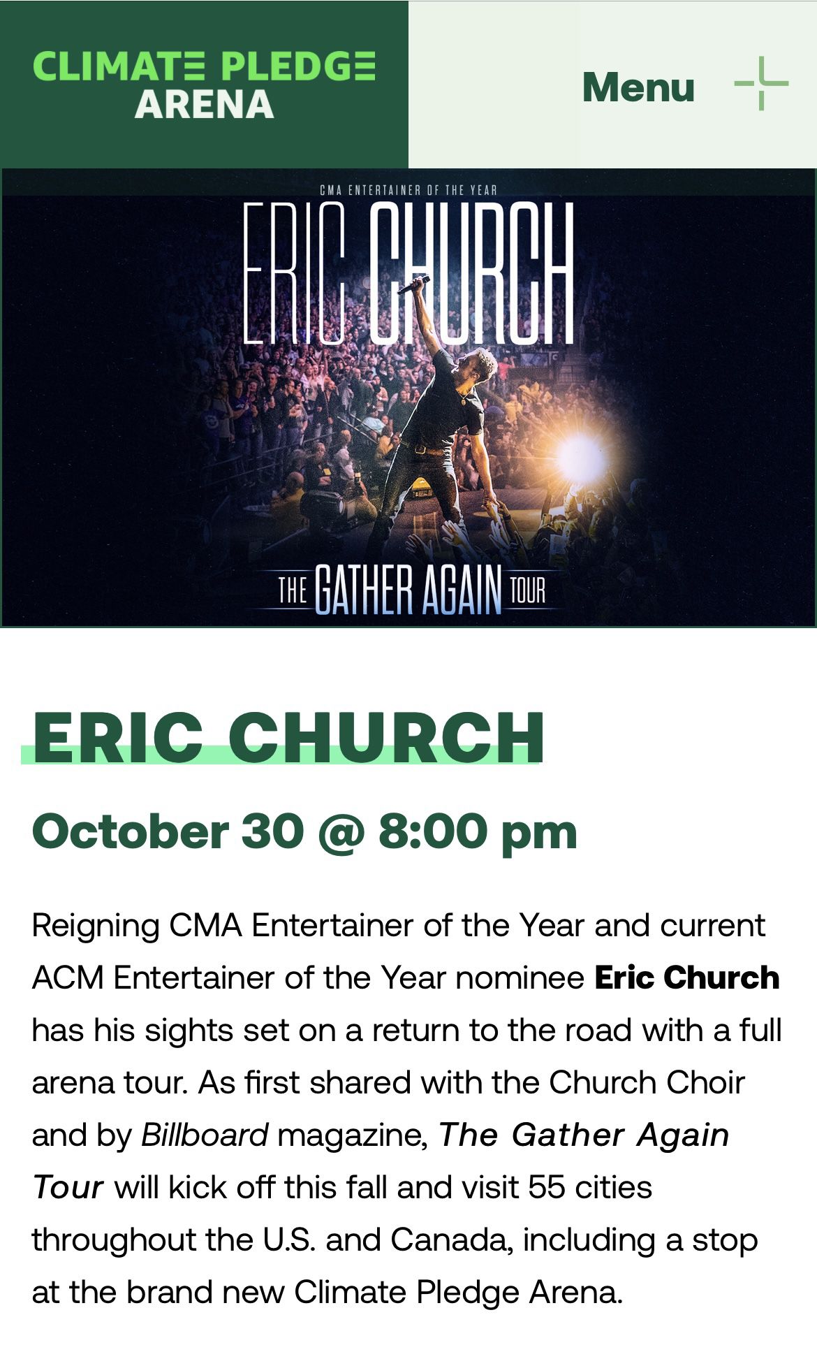 2 Tickets Eric Church