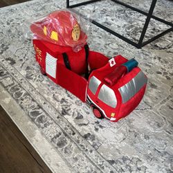 Kids Mini Fire Station Train Costume 