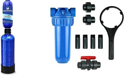 Aquasana EQ-600 Whole House Water Filter System - Carbon & KDF Home Water Filtration
