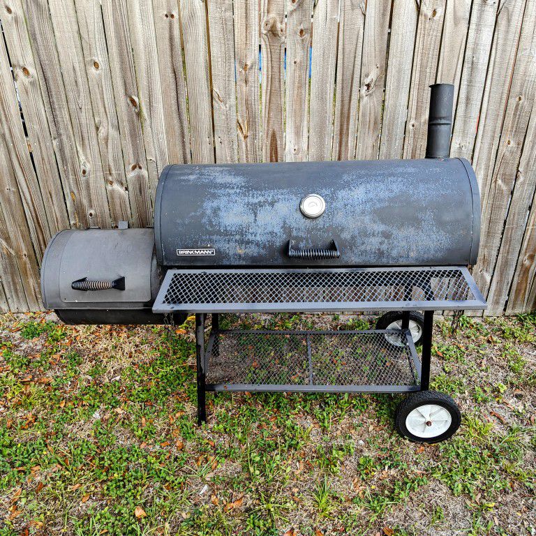 Charcoal Grill and Off-Set Smoker
 BBQ