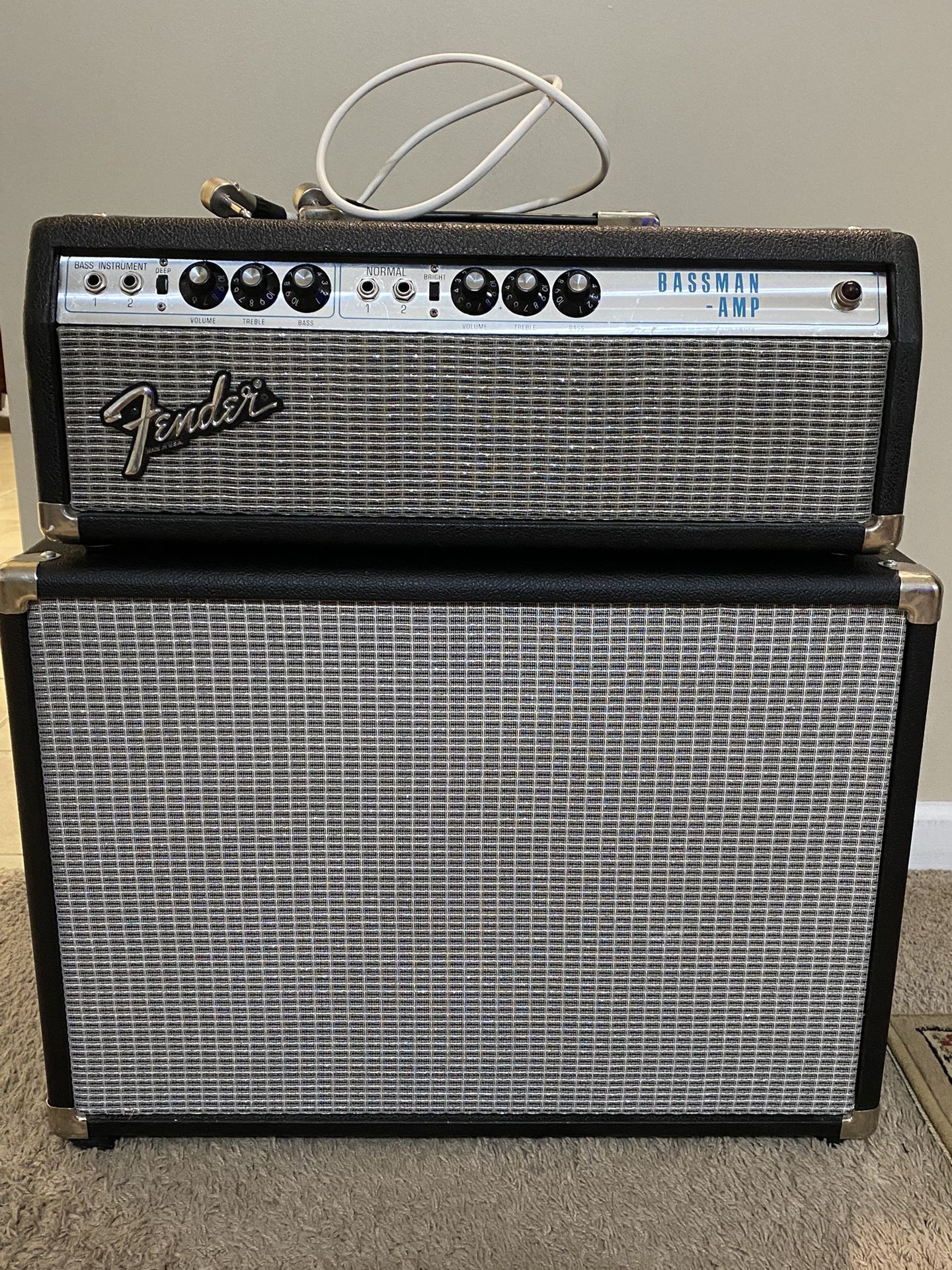 Fender Bassman Amp With Speaker