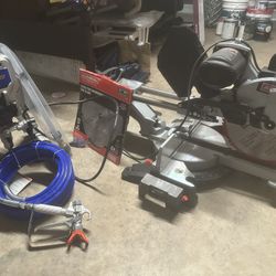 Admiral 12in Miter Saw And Graco Paint Sprayer