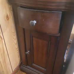 Nightstands (set Of Two) With Plug In Ports On The Back