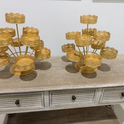 Cake Stand Gold Both 