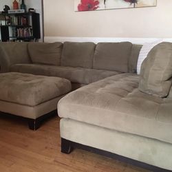 Sectional W Matching Ottoman 