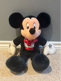 Vintage Mickey Mouse Plush – 18” Tall