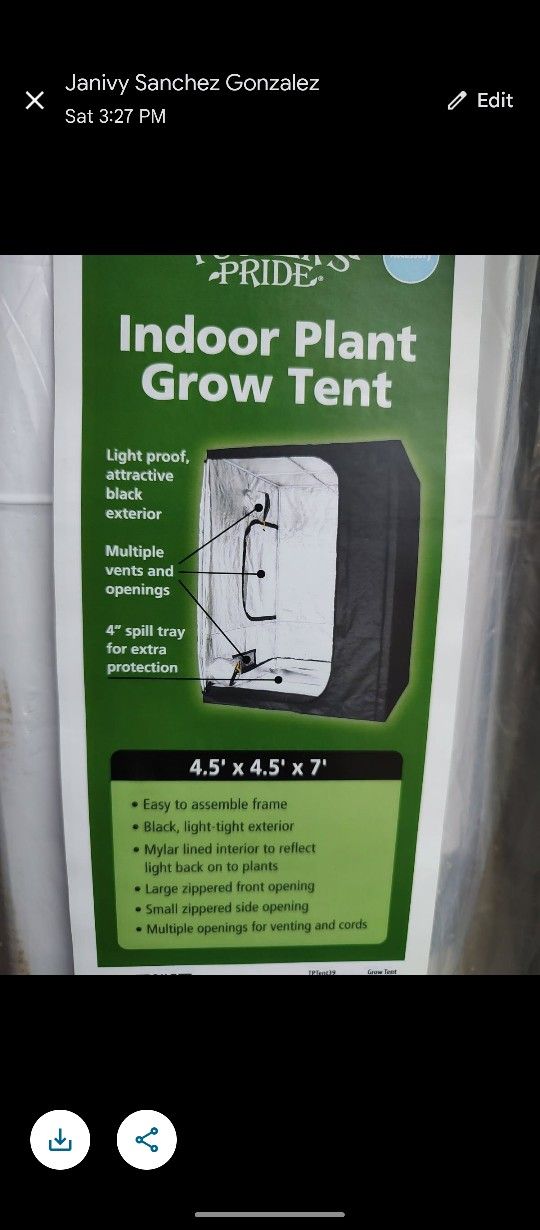 Indoor Grow Tent For $100 ( Just 3 Left New In Box)