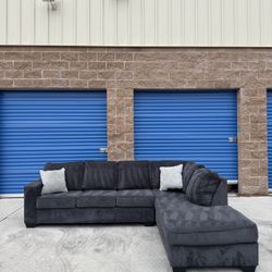 Ashley’s Dark Grey Sectional Couch 