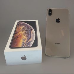 (GIFT FREE TEMPERED GLASS) iPhone XS Max  Gold 12MP 5.8" iOS Wi-Fi  NFC with Box