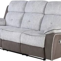 global grey dark sofa and loveseat recliner