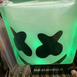 DJ Marshmello Premium Light Up LED Helmet Spirit Halloween