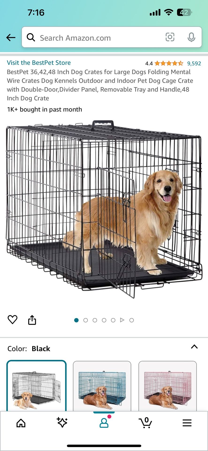 48” Dog Crate