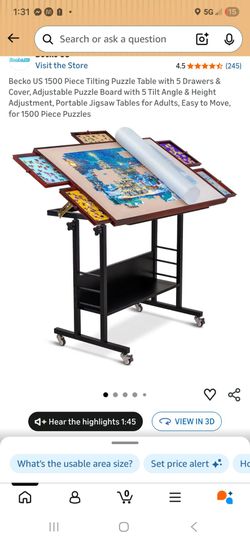 1500 piece puzzle table