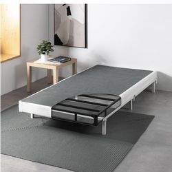 5 Inch Twin Size Metal Smart Box Spring with Quick Assembly, Mattress Foundation, Strong Metal Frame