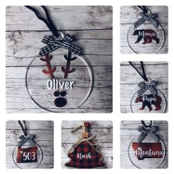 Custom ornaments!ONLY $5 buy more save more!