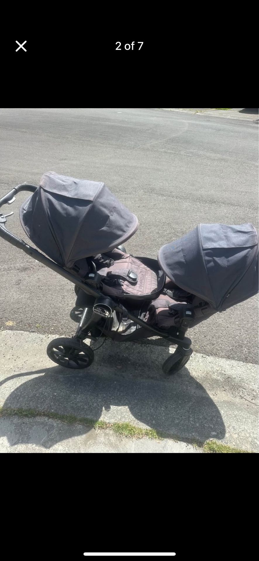 Double Stroller + Grey Stroller
