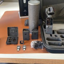 DJI Pocket 2 Creator Combo - 3 Axis Handheld Gimbal Stabilizer with 4K Camera, Ultra HD Video, 64 MP Pixel high-Resolution Photo, 1/1.7” CMOS, HDR, No