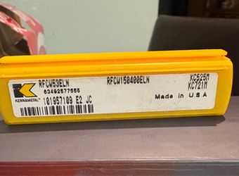 Kennametal RFCW150400ELN Carbide Milling Inserts