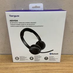 TARGUS AEH104 BLUETOOTH WIRELESS STEREO HEADSET.