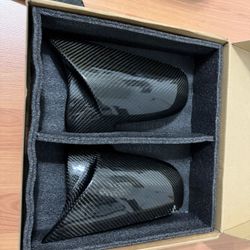 BMW spoiler, mirror caps and diffuser all real carbon fiber