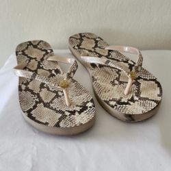 Tory Burch Thin Flip Flops in Sunset Blush Roccia